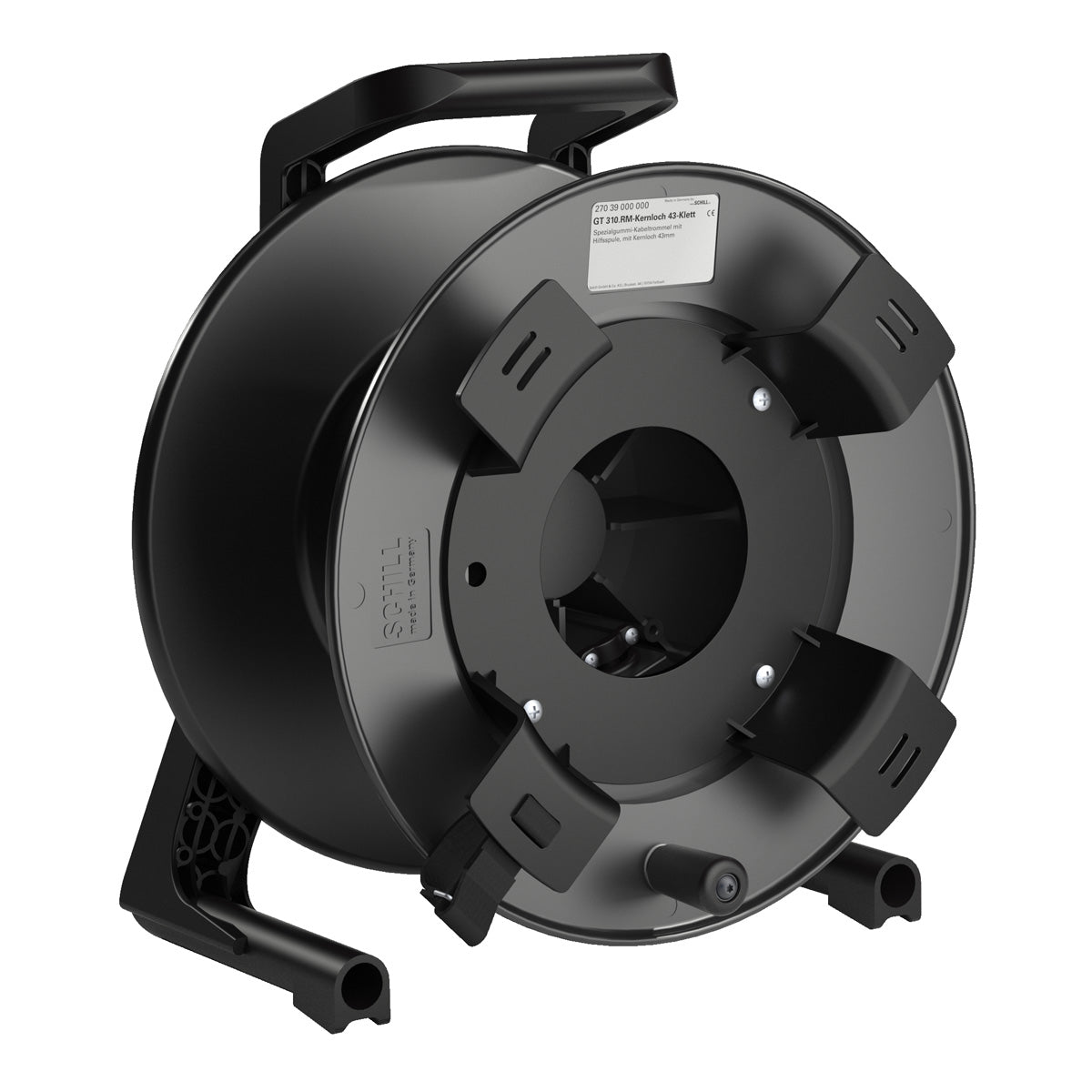 Schill GT 310.RM-KERNLOCH cable drum with auxiliary spool with velcro strap