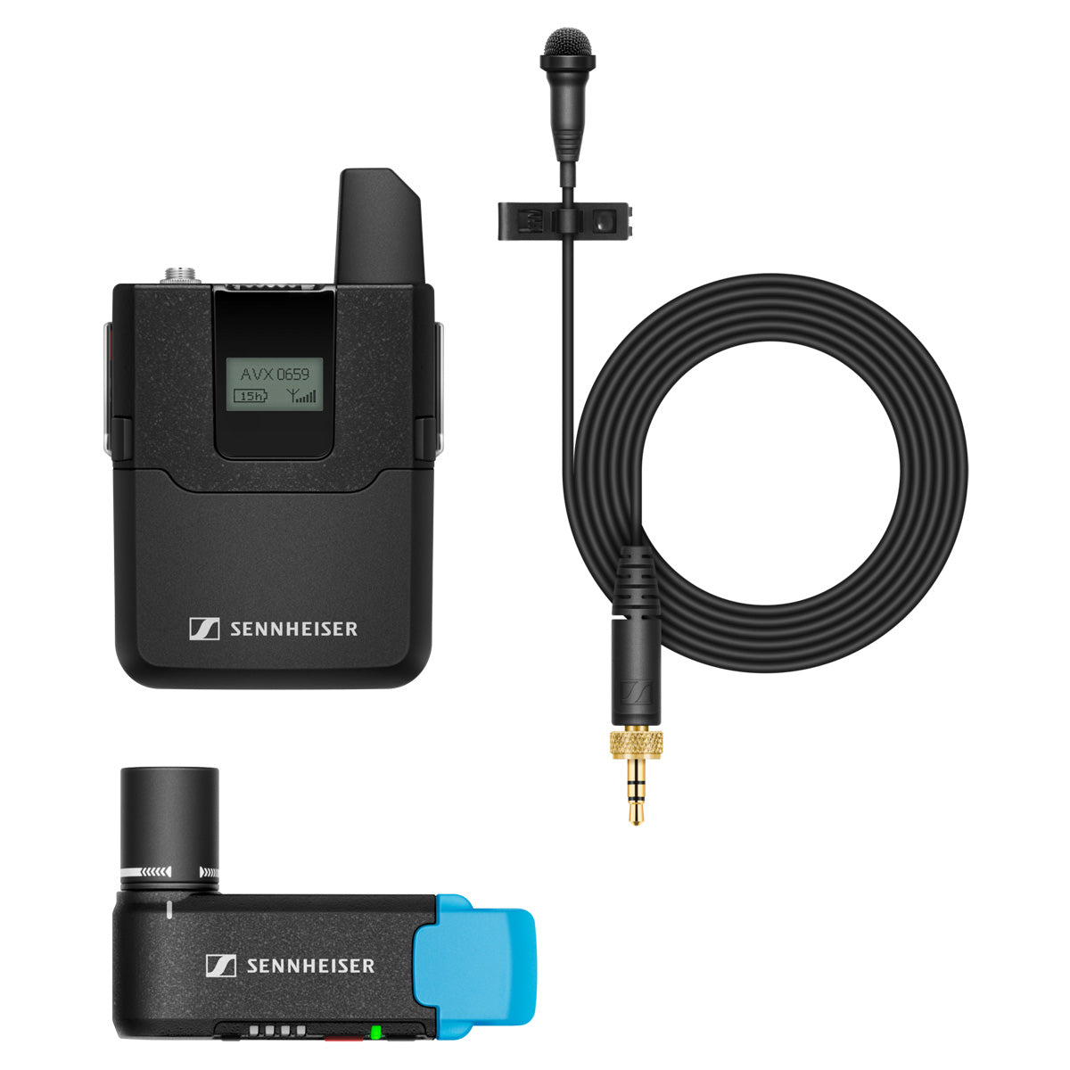 Sennheiser AVX-ME2 SET-3-EU Wireless Broadcast Lavalier Set, With ME 2 Capsule, 1880-1900MHz