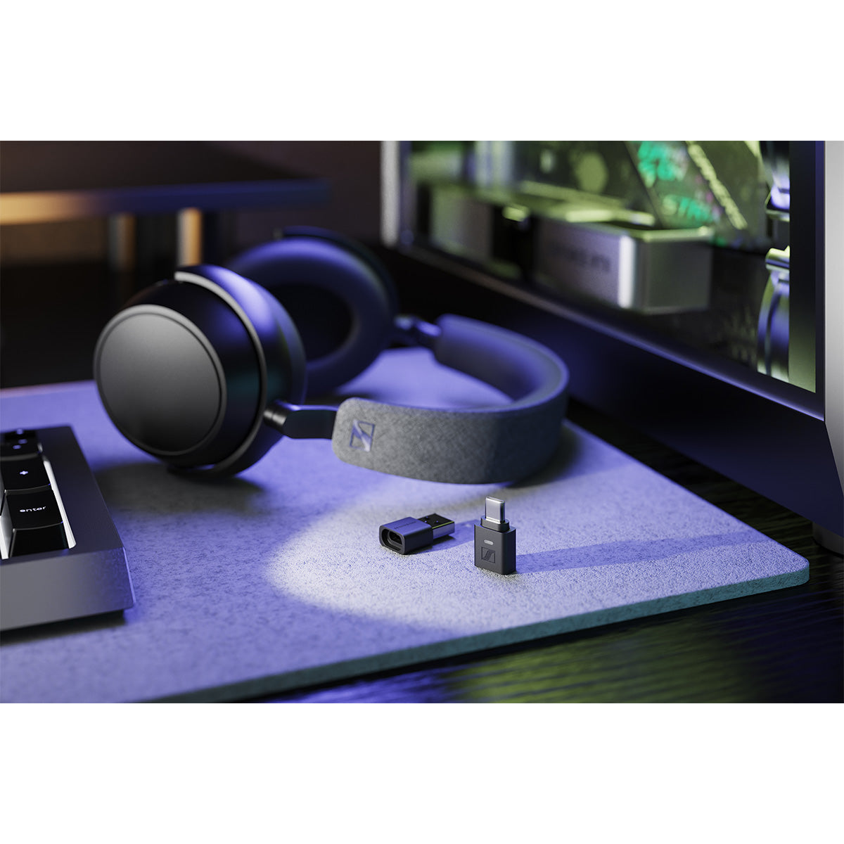 Sennheiser BTD 700 Bluetooth USB Dongle, With USB-C Adapter
