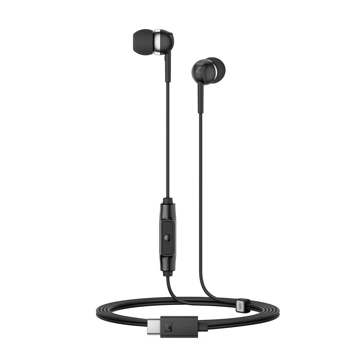 Sennheiser CX 80U Black In-ear Earphones, USB-C Plug