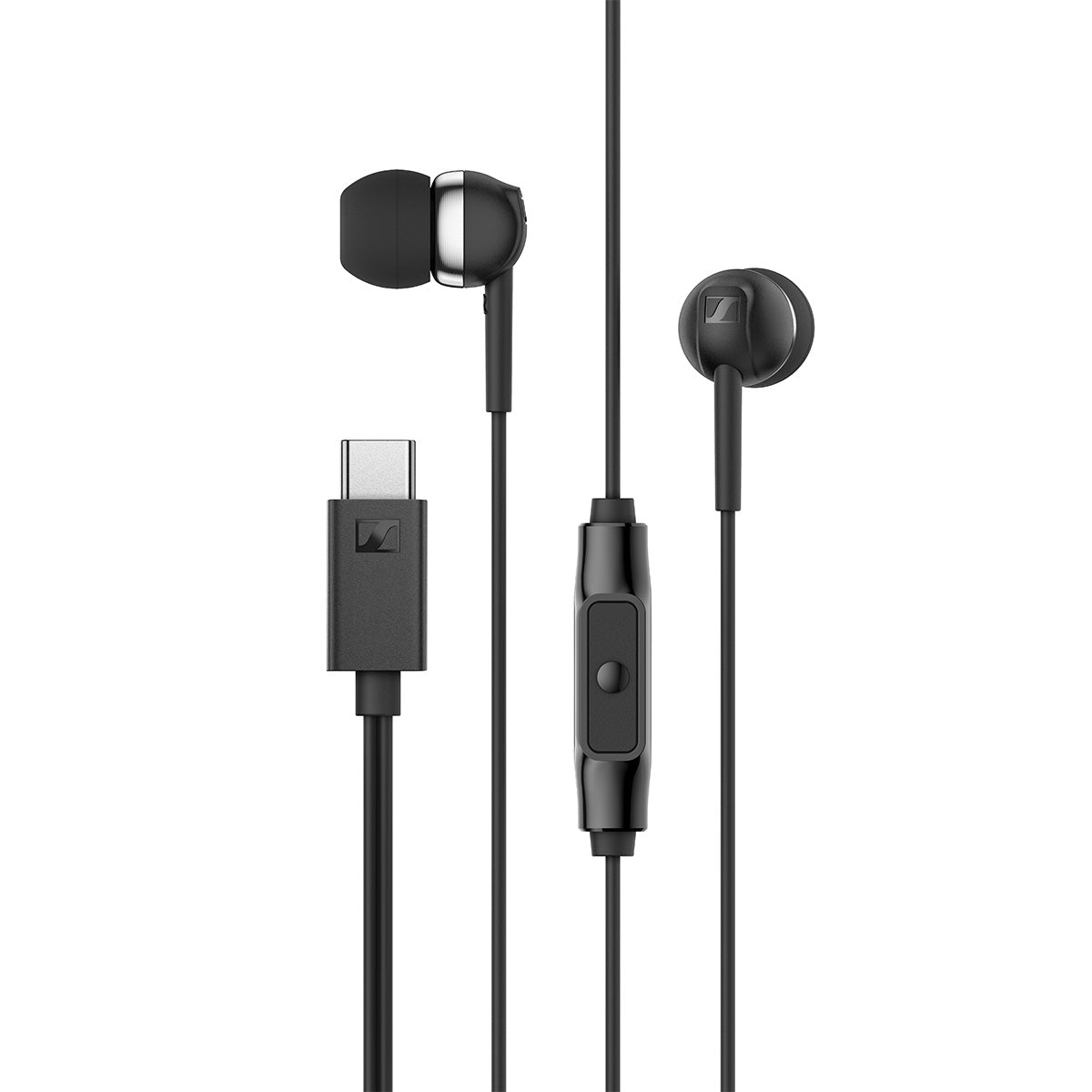 Sennheiser CX 80U Black In-ear Earphones, USB-C Plug