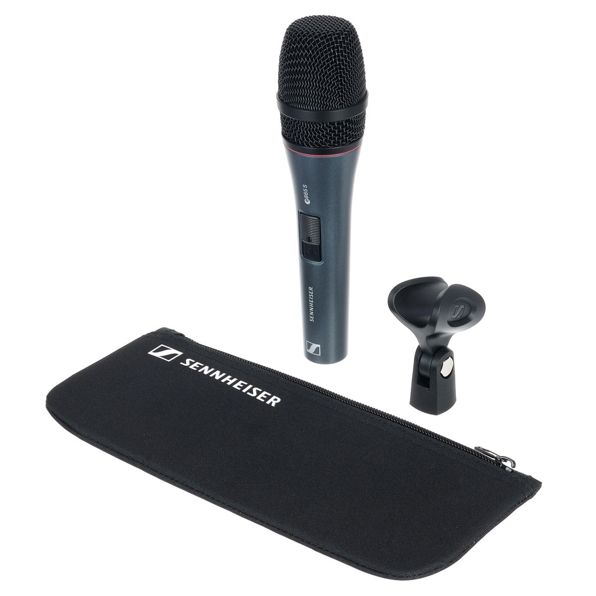 Sennheiser E 865-S Super Cardioid Condenser Handheld Vocal Microphone With On/Off Switch