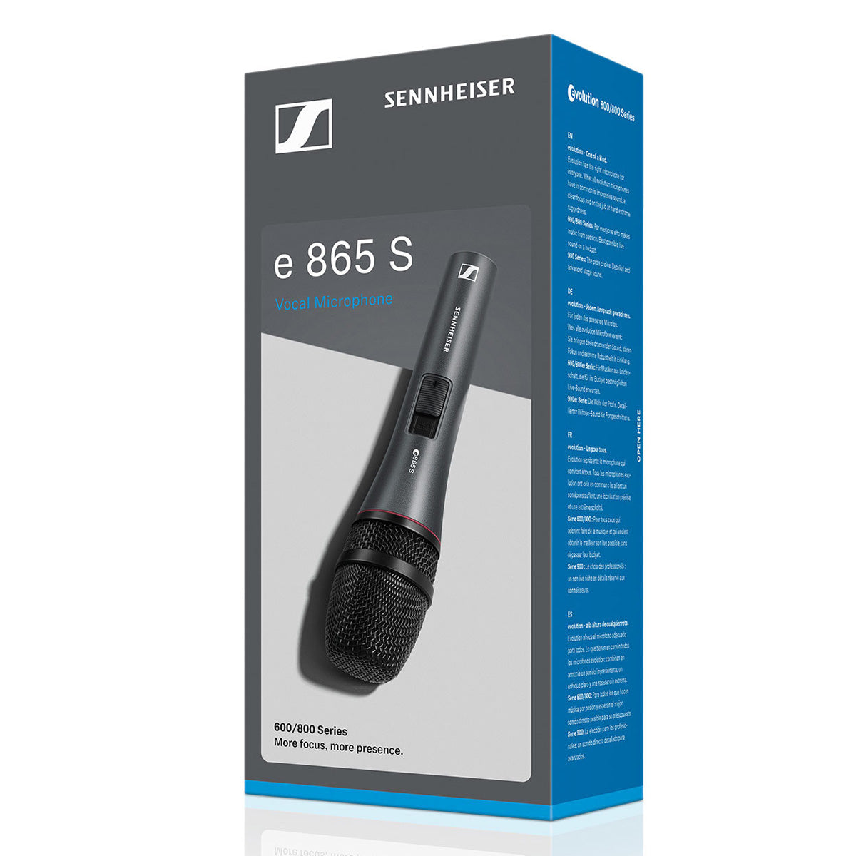 Sennheiser E 865-S Super Cardioid Condenser Handheld Vocal Microphone With On/Off Switch