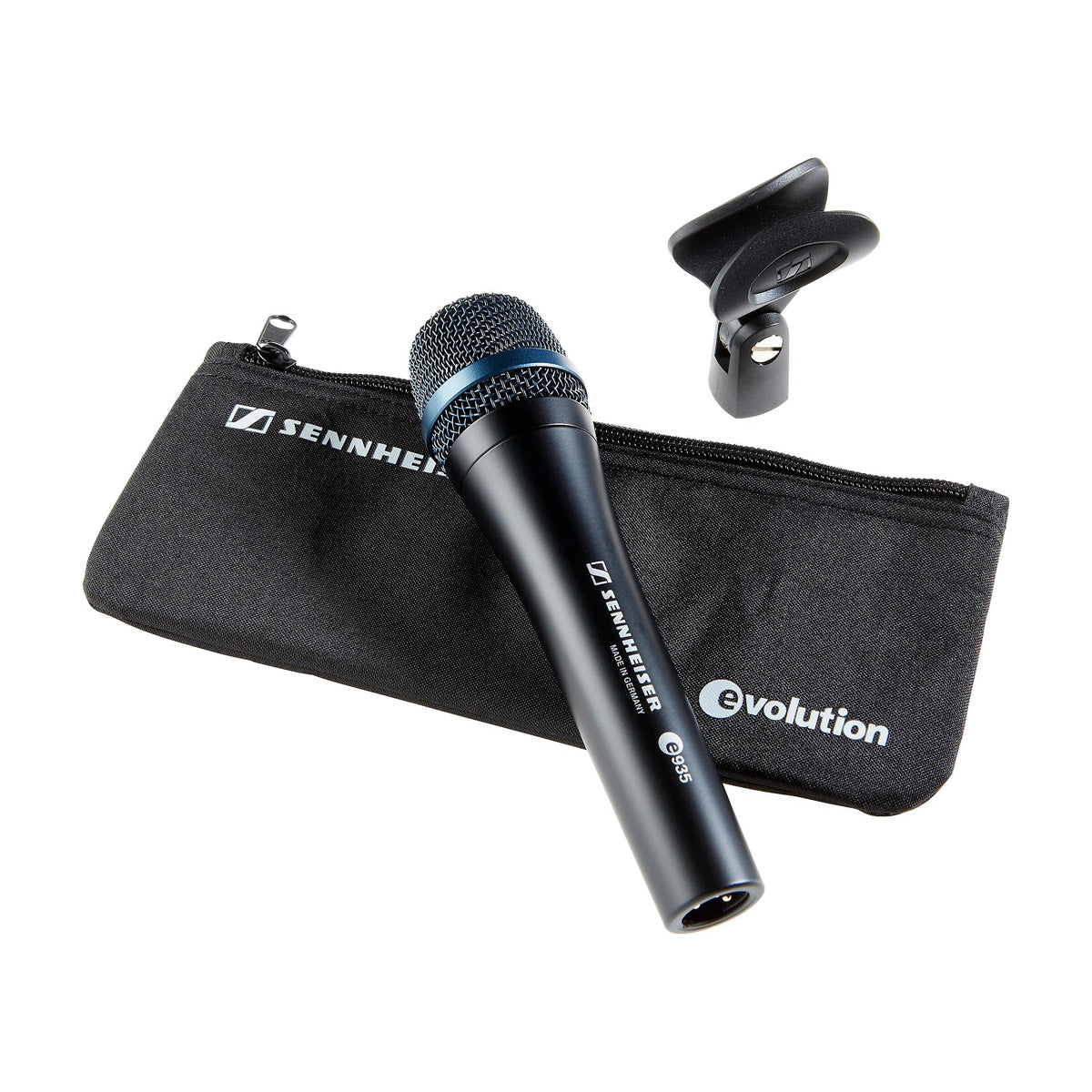 Sennheiser E 935 Dynamic Cardioid Wired Handheld Microphone with MZQ 800 Microphone Clamp and Protective Pouch