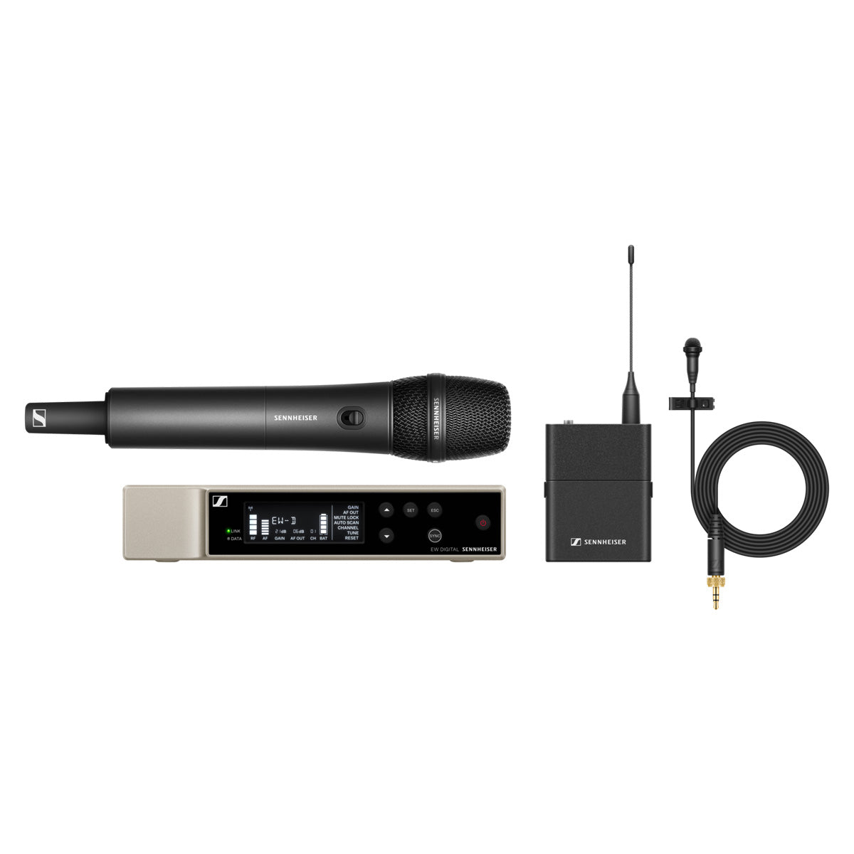 Sennheiser EW-D ME2/835-S Digital Wireless Combo SET (S1-7), 606.2-662MHz