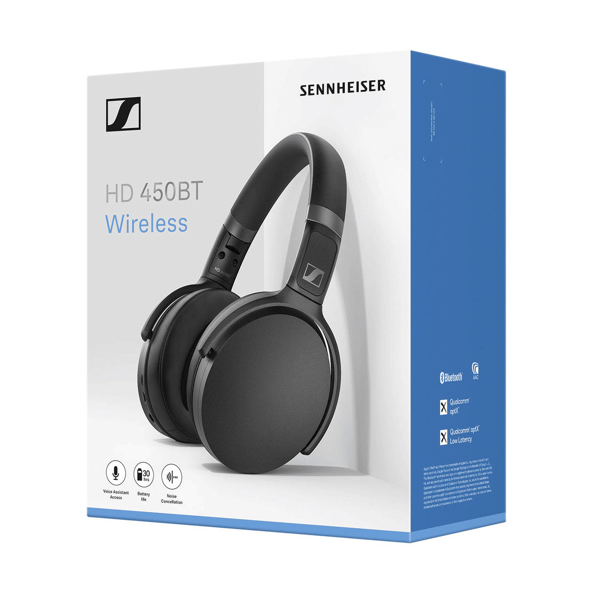 Sennheiser HD 450BT Wireless Active Noise-Cancelling Headphones - Black