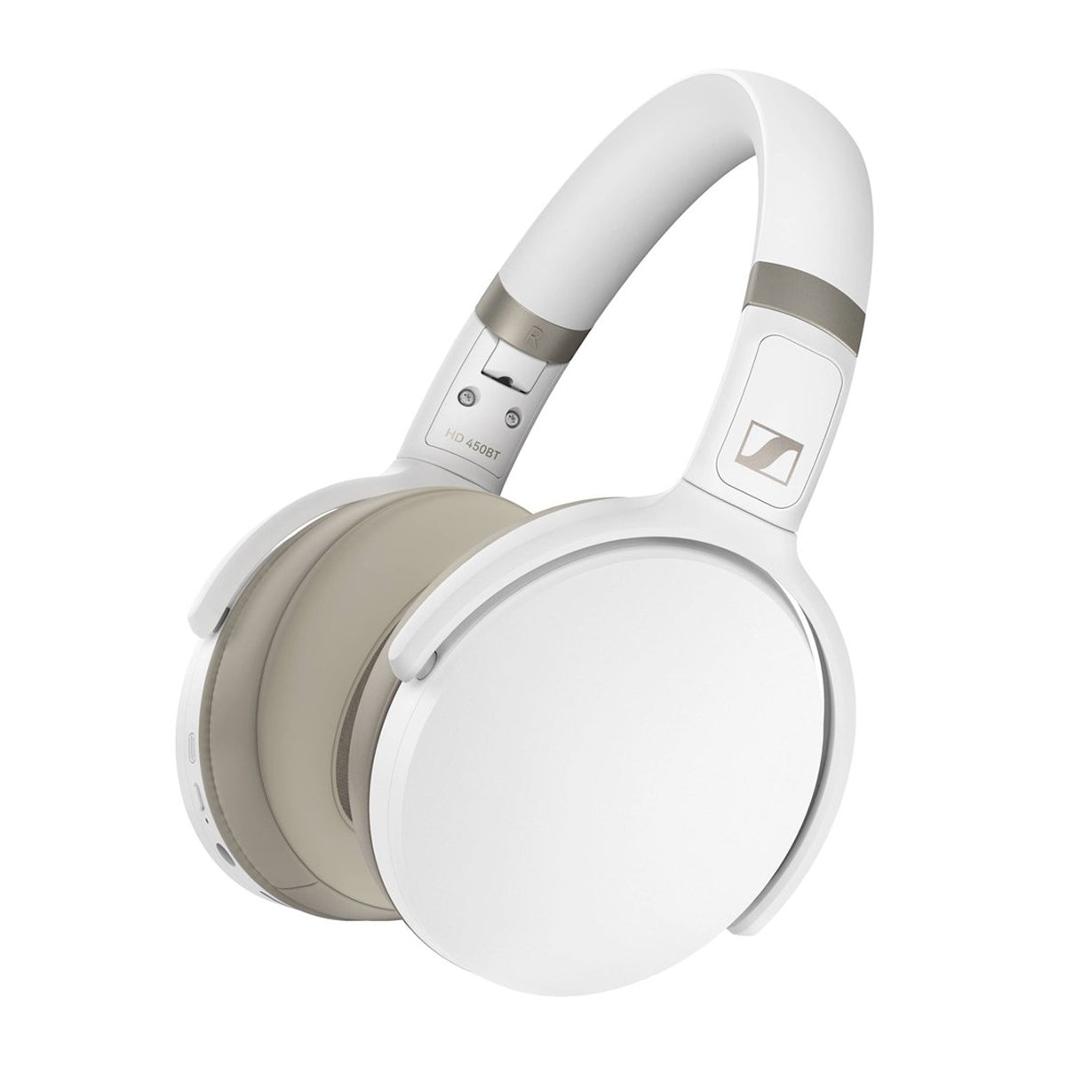 Sennheiser HD 450BT Wireless Active Noise-Cancelling Headphones - White