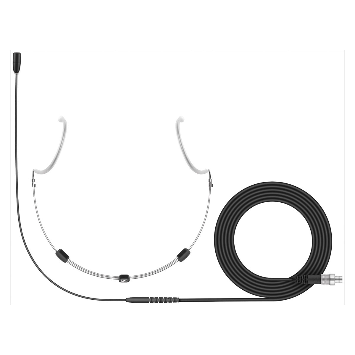 Sennheiser HSP 4 Cardioid Neckmount Microphone with 3-pin LEMO Connector, 1.6m cable, Charcoal Grey