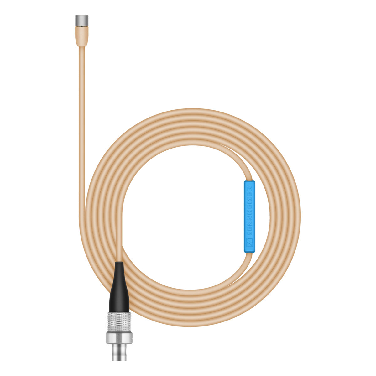 Sennheiser MKE 2-4-3 GOLD-C Omnidirectional Lavalier clip-on Microphone, 3-Pin connector, Beige