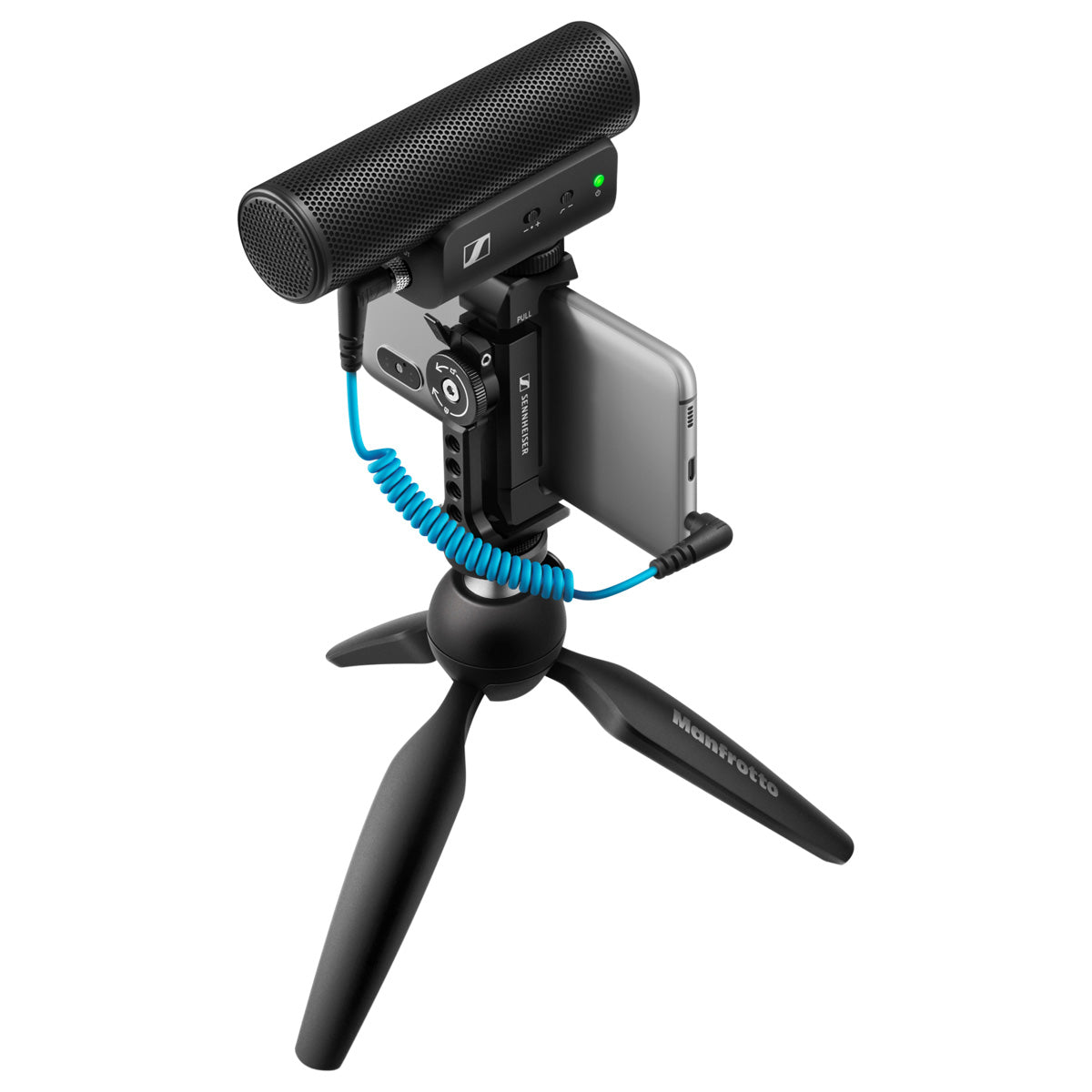 Sennheiser MKE 400 Mobile Kit, Incl. MKE 400 Mic, Manfrotto PIXI Mini Tripod & Smartphone Clamp