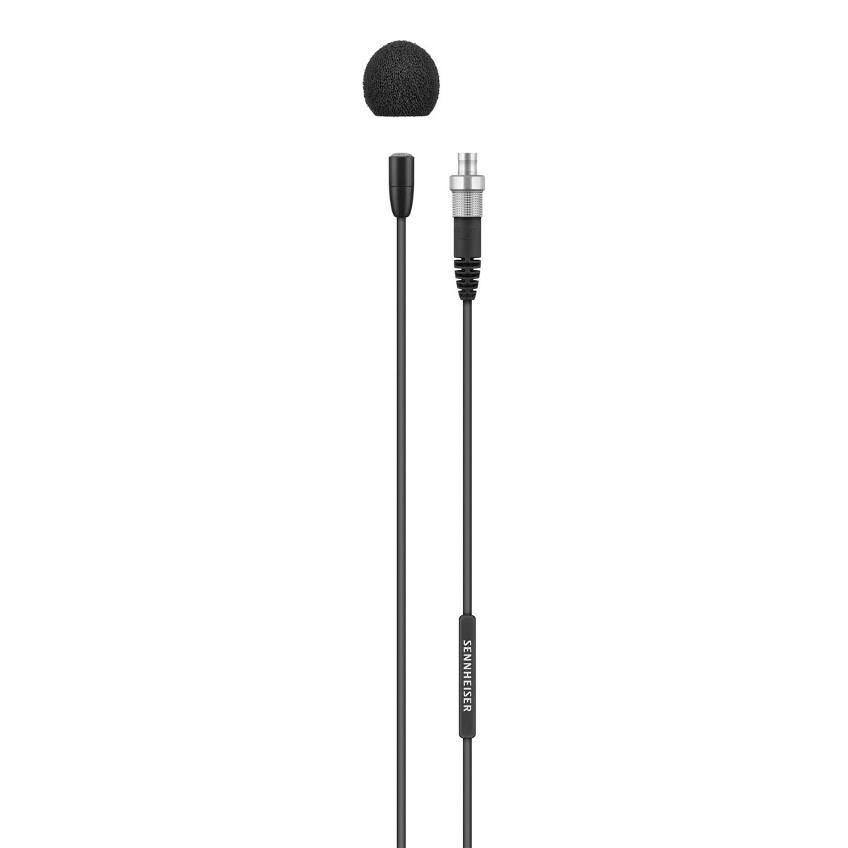 Sennheiser MKE Essential Omnidirectional Lavalier Microphone with 3-Pin Connector, 1.6m Cable, Black