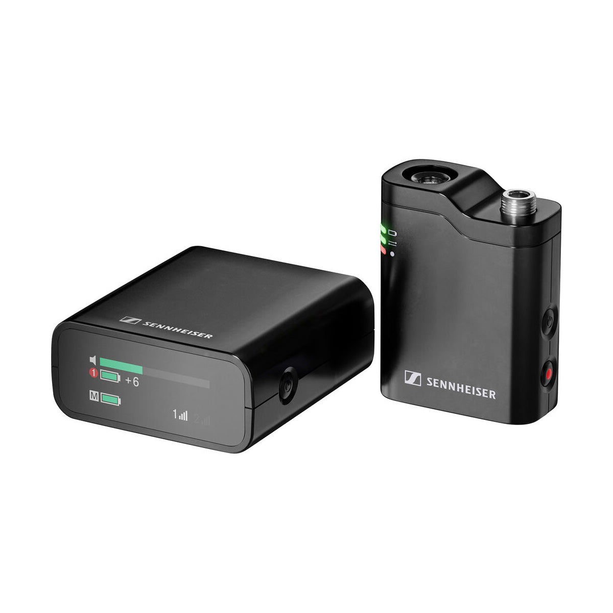 Sennheiser Profile Wireless Channel 1 Set 2-channel 2.4 GHz receiver, 1 clip-on microphone transmitter, versatile mounting and connection accessories, and a carrying pouch