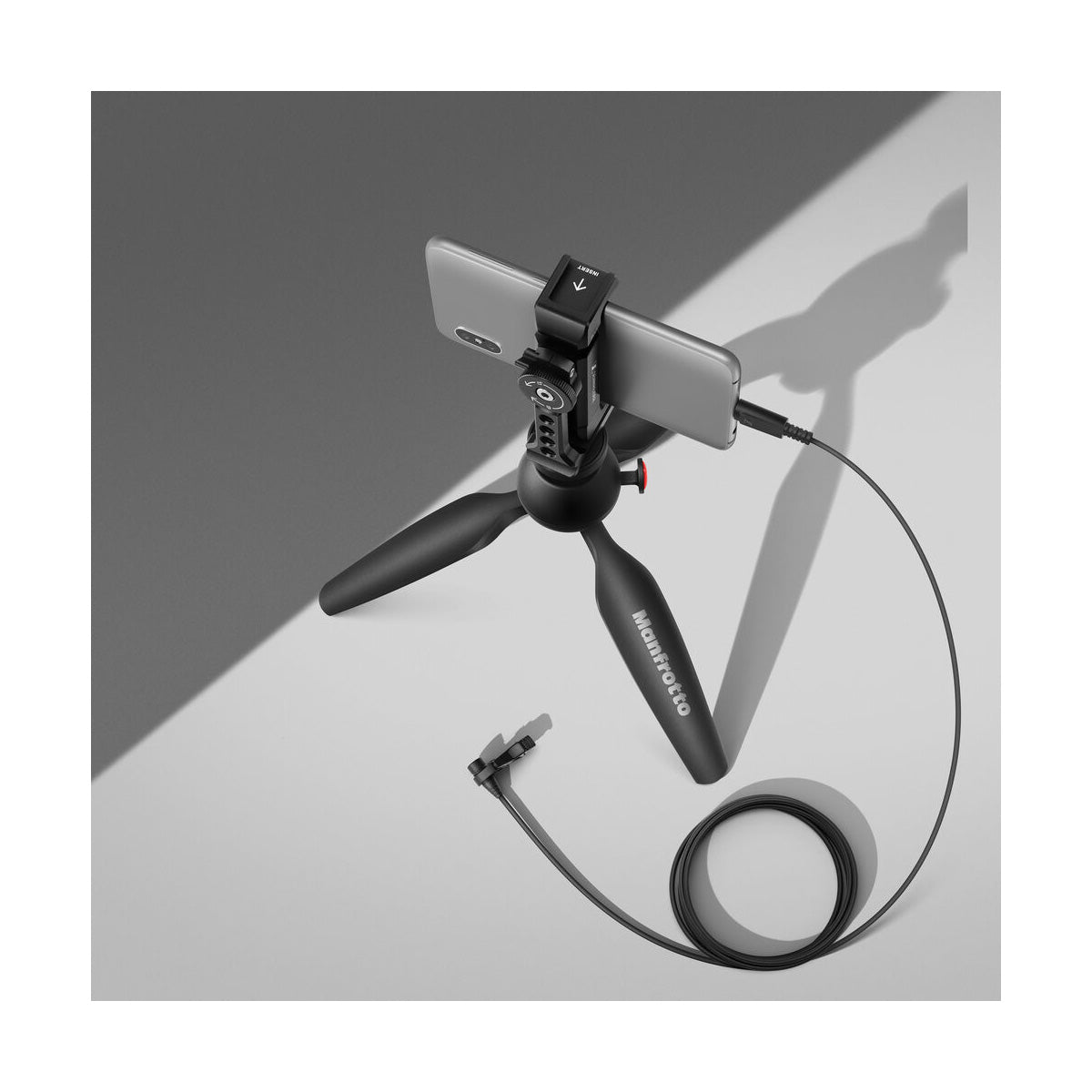 Sennheiser XS Lav USB-C Mobile Kit, Incl. XS Lav USB-C, Manfrotto PIXI Mini Tripod & Clamp