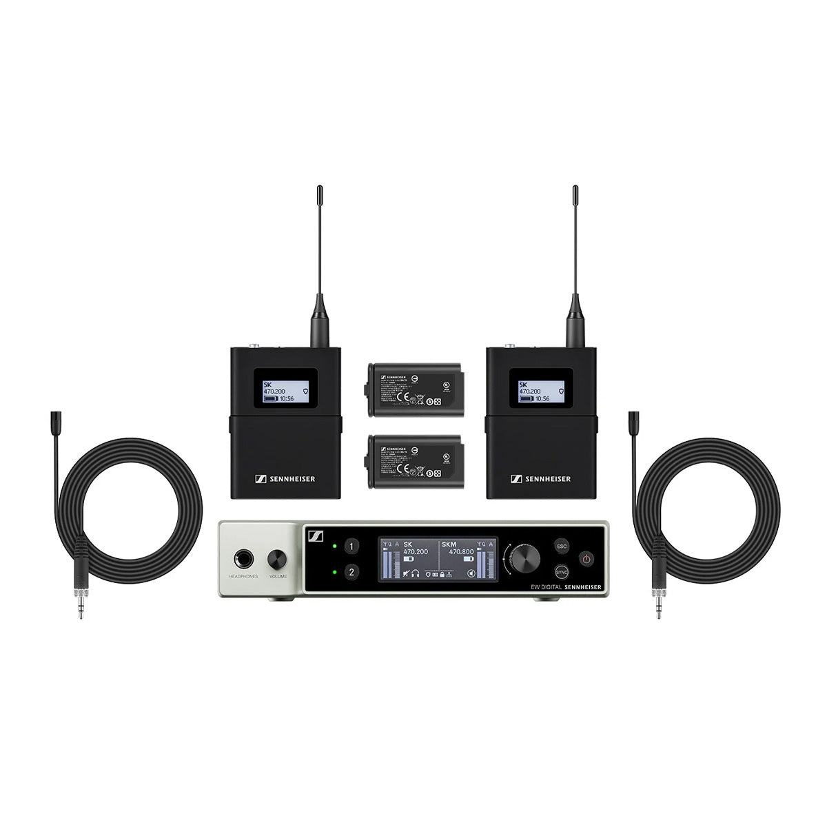 Sennheiser EW-DX MKE 2 SET Dual Channel Digital Wireless Lavalier System