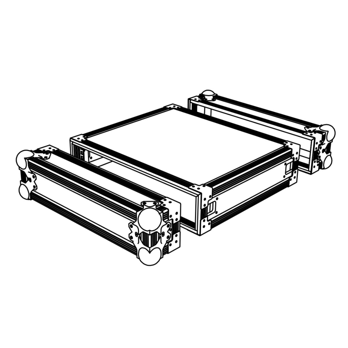 Stage Plus Flight case 2U Amp Deep