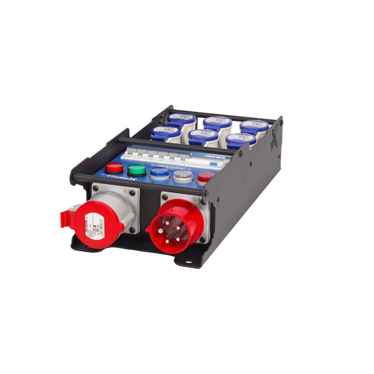 Stage Plus Power Cube 32-16 - 32 in - 300mA ELU - 6x16A D curve MCB CEE(Industrial Version) Incl Bag