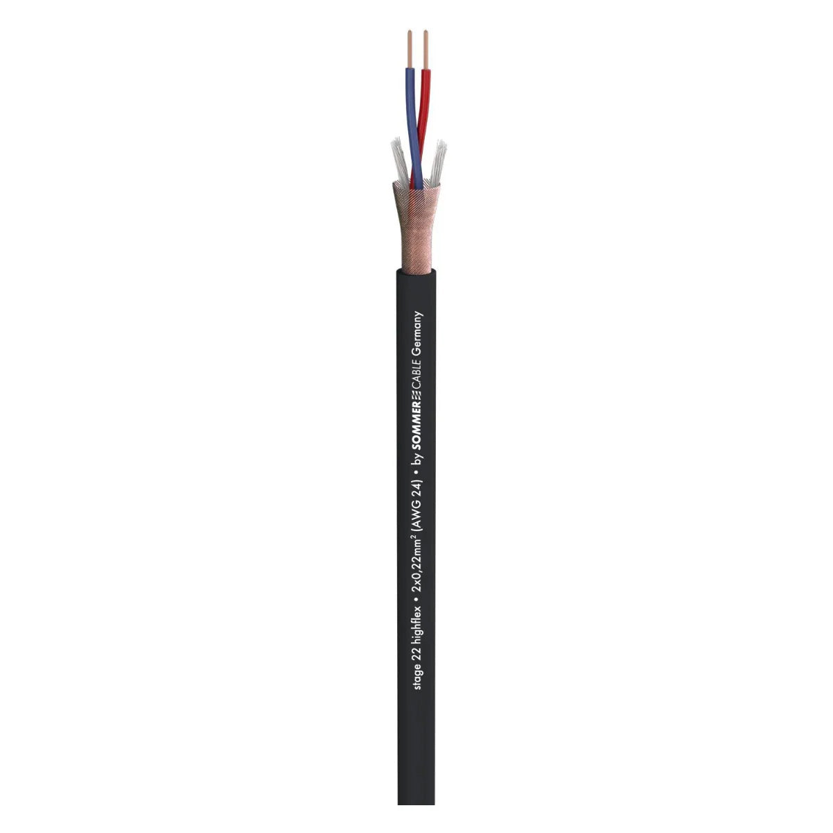 Stage Plus Premade Cable - Mic Cable - Amphenol AC3MM>AC3F, Sommer Stage, Black 6m