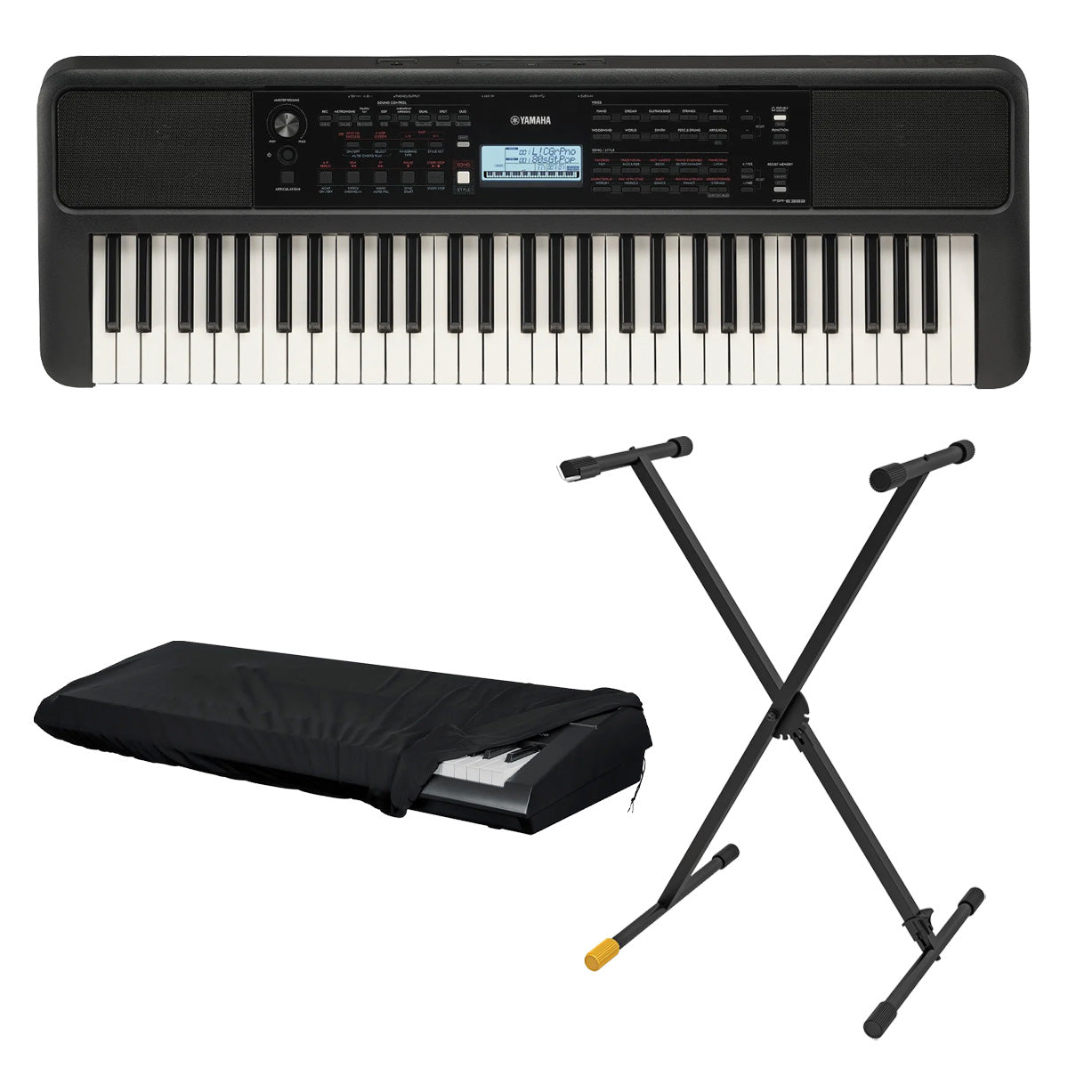 Yamaha PSR-E383 Portable Keyboard Bundle