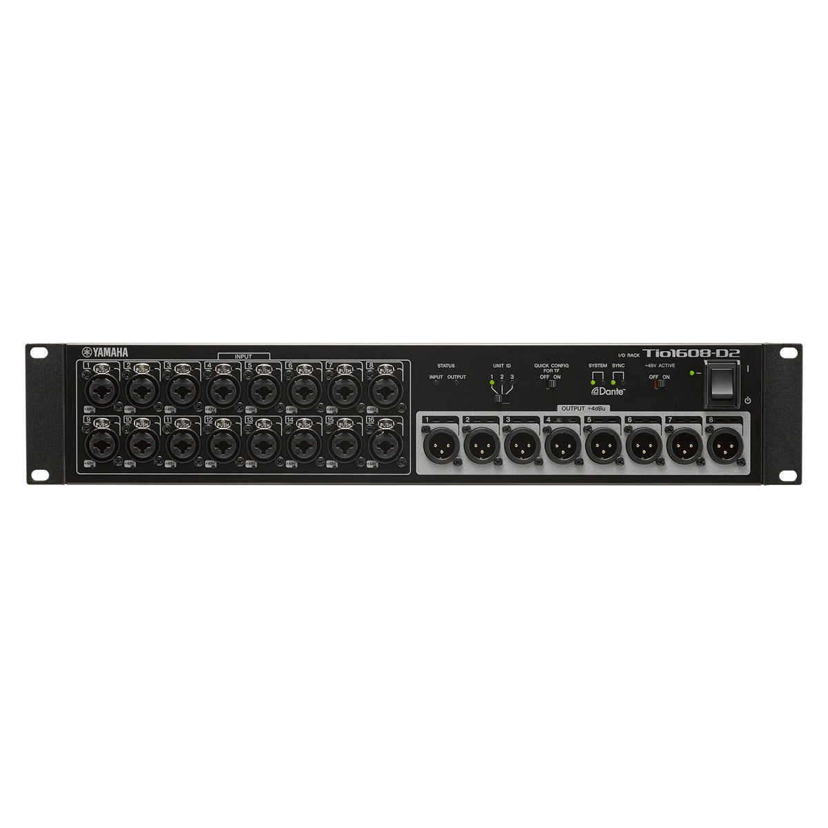 Yamaha TIO1608-D2 Dante compliant 16in/8out Stagebox - D2 version