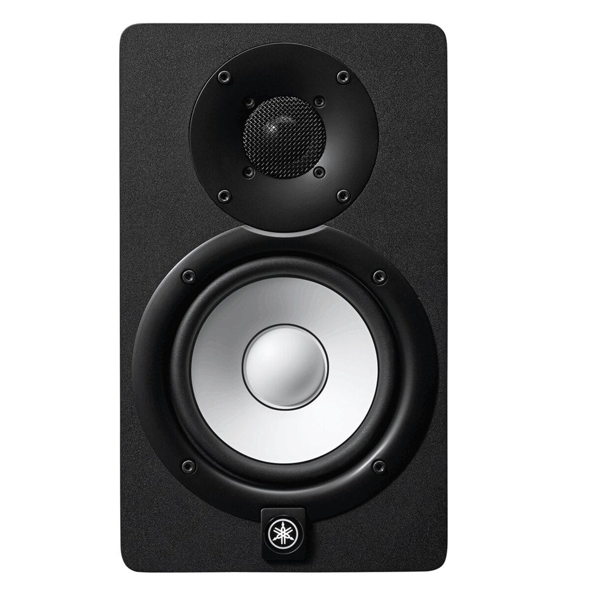 Yamaha HS5I Powered Studio Monitor, featuring a 5-inch woofer and a 1-inch tweeter with a black finish.