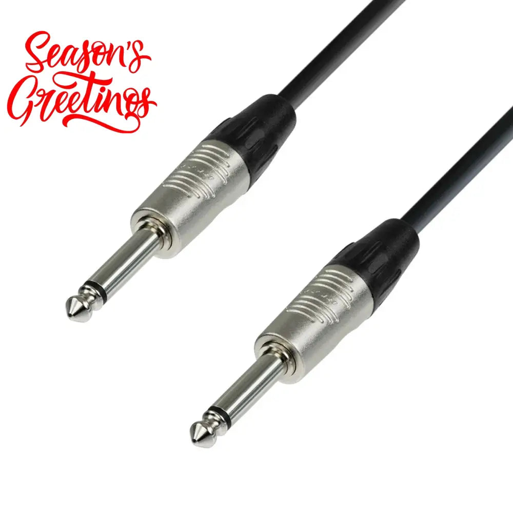 Adam Hall Cables K4 IPP 0900 - Instrument Cable REAN 6.3mm Jack mono to 6.3mm Jack mono 9m