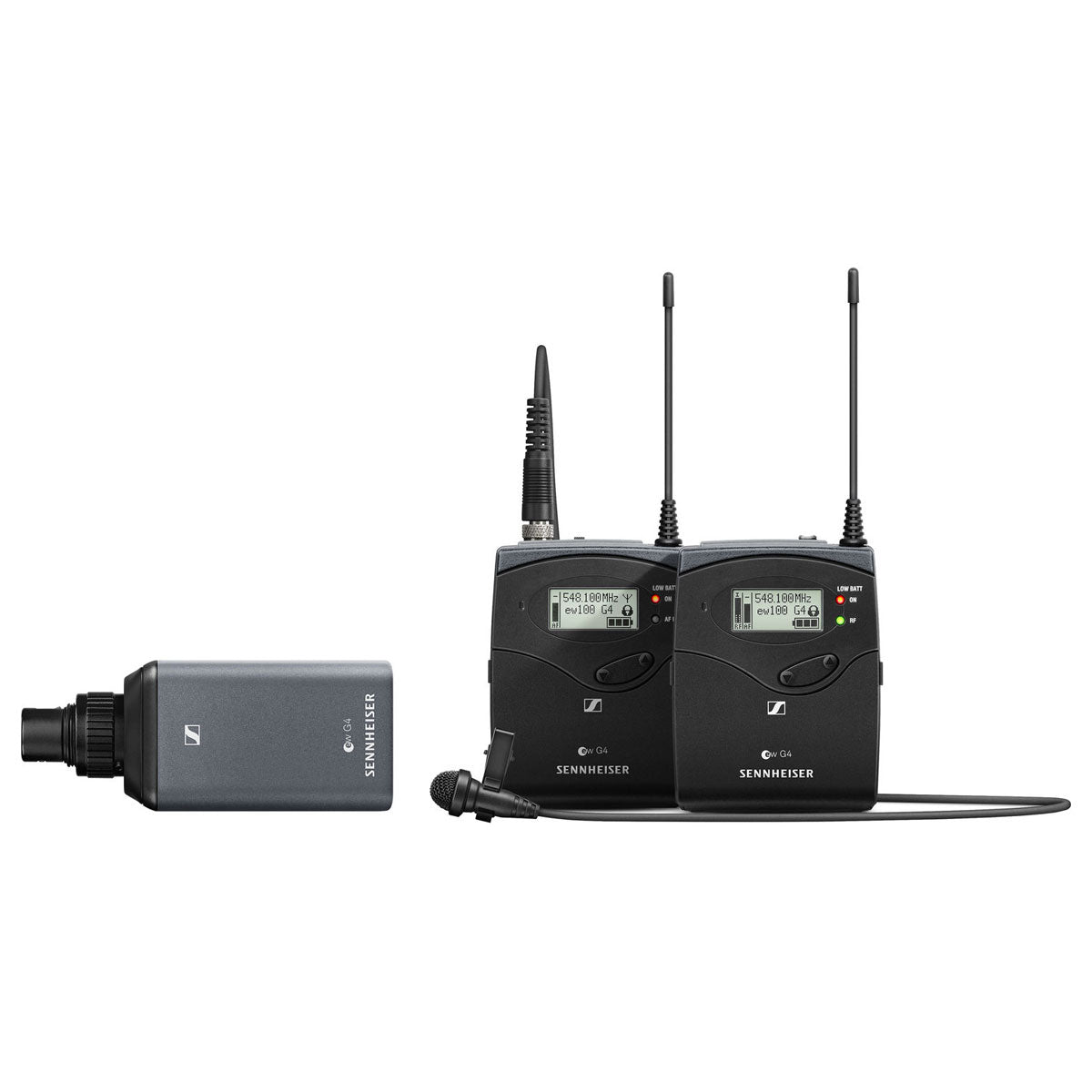 Sennheiser EW 100 ENG G4-B Wireless Camera Lavalier + Plug-on Transmitter Set