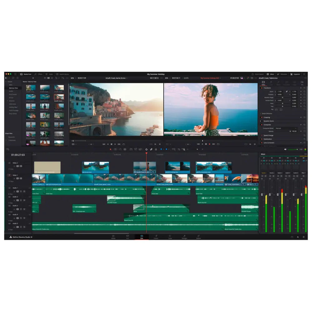 Blackmagic Design DaVinci Resolve Studio Software (Product activation code printed on card no dongle)