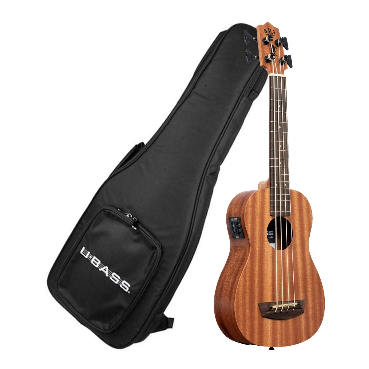 Kala Wanderer U Bass Acoustic-Electric Bass Guitar w/Gig Bag - Natural Satin