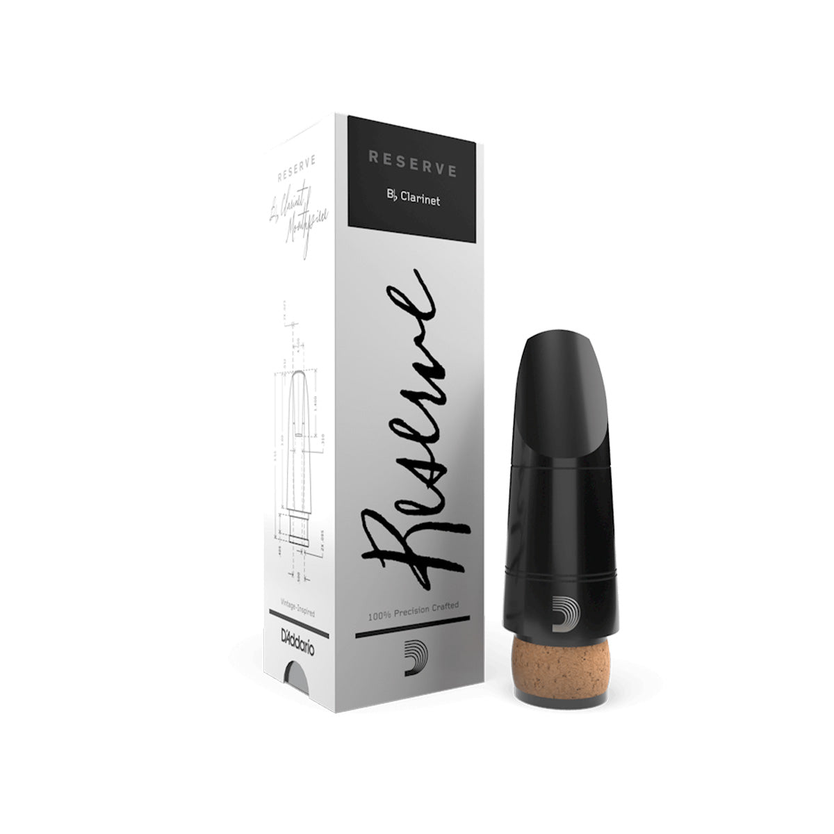 D'Addario MCRX10E Reserve Bb Clarinet Mouthpiece Medium-Short Facing