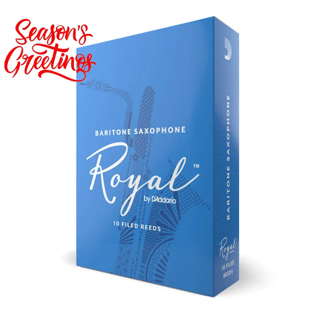 D’Addario RLB1010 Royal Baritone Sax 1 Reed - Per Box Saxophones