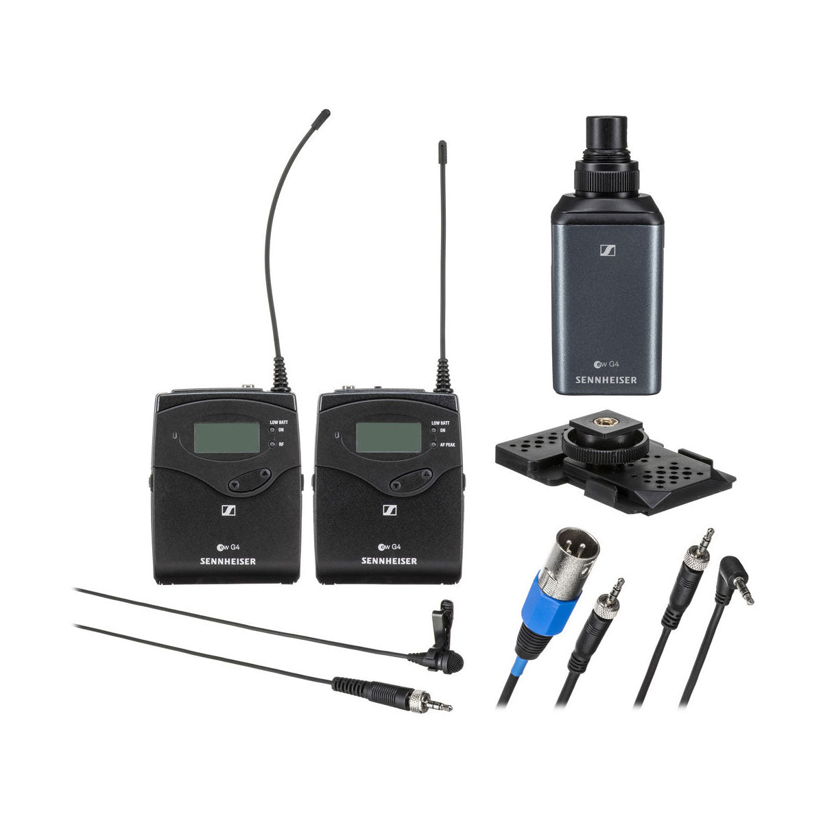 Sennheiser EW 100 ENG G4-B Wireless Camera Lavalier + Plug-on Transmitter Set
