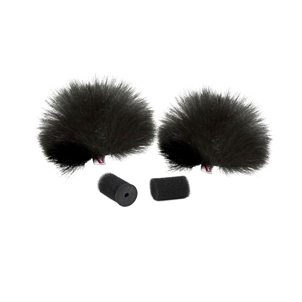 Rycote Black Lavalier Windjammer, Pair, Synthetic Fur