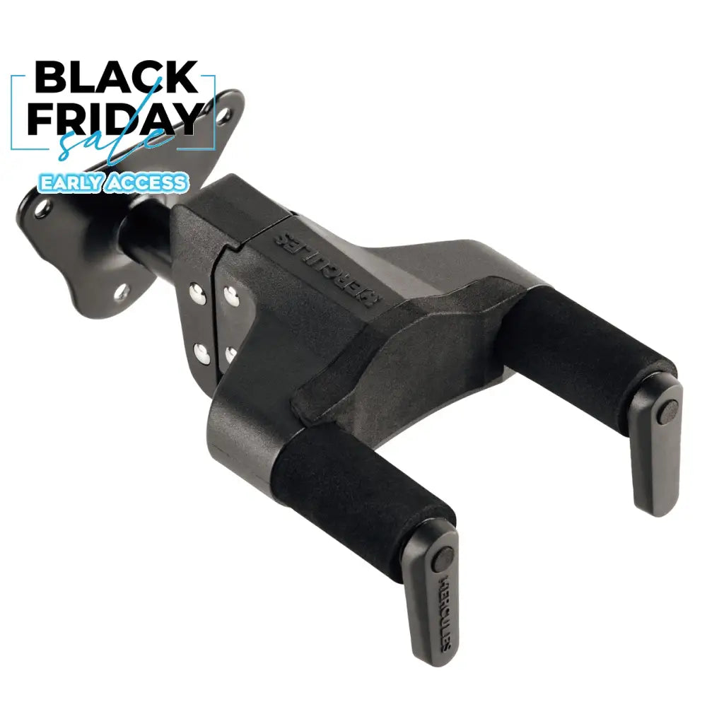 Hercules GSP39WB PLUS Guitar Wall Hanger - Steel Base Wall Hangers