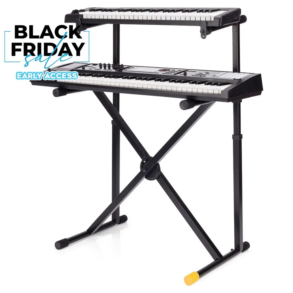 Hercules KS210B Double Tier X Keyboard Stand Keyboard Stands