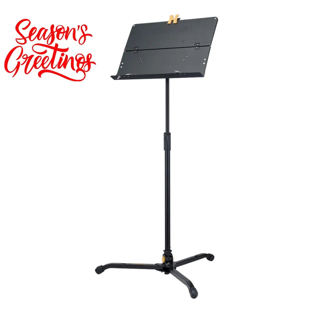 Hercules Stands BS301B EZ Clutch Tripod Orchestra Stand w/ Foldable Desk Music Stands