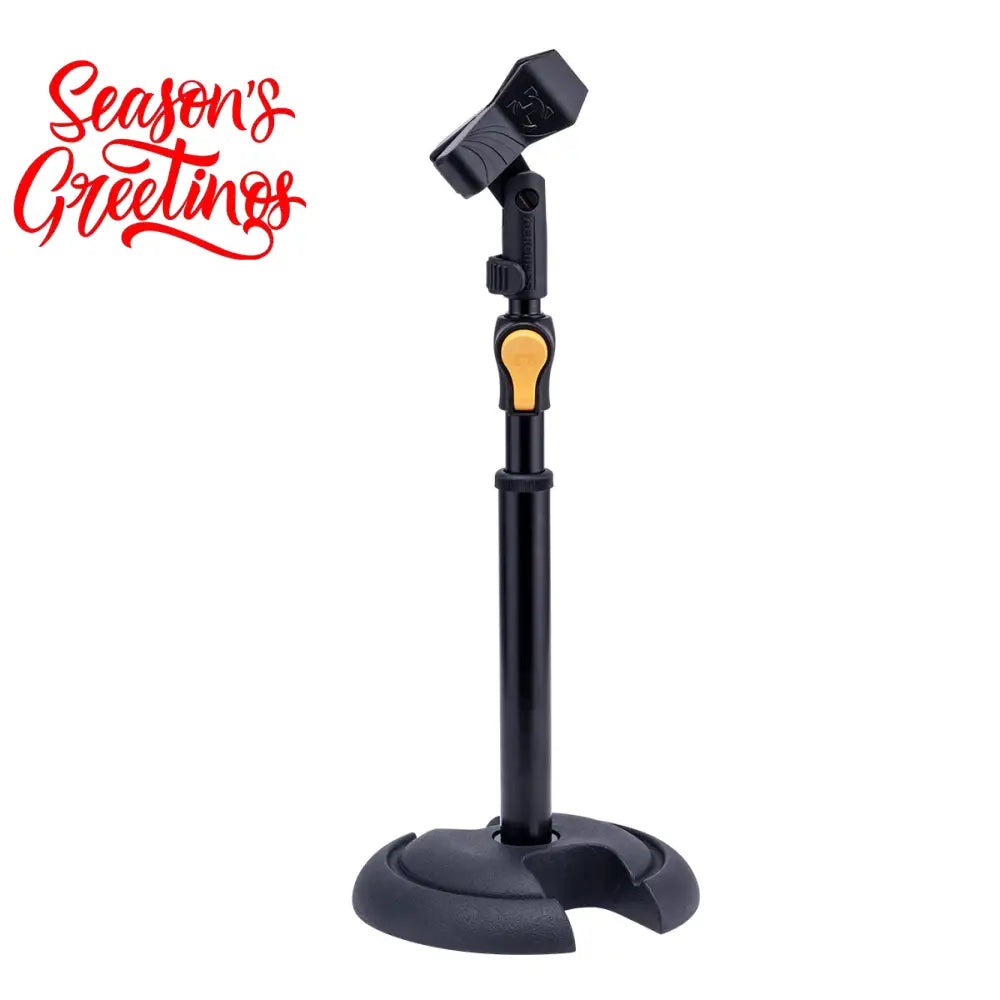 Hercules Stands MS100BPLUS Low profile H Base Microphone Stand Round Base Stands