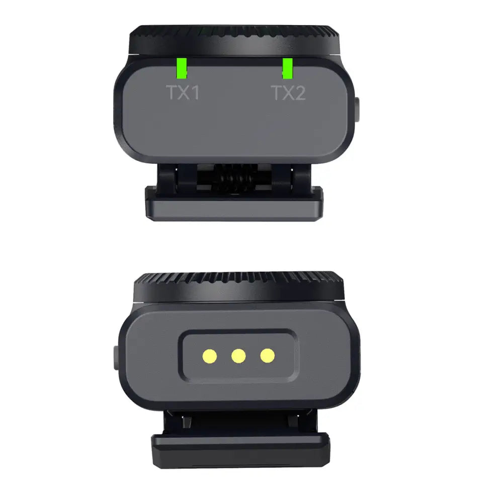 Hollyland LARK M2 DUO Camera Wireless Lavalier Microphone - Shine Charcoal Broadcast & Film Systems