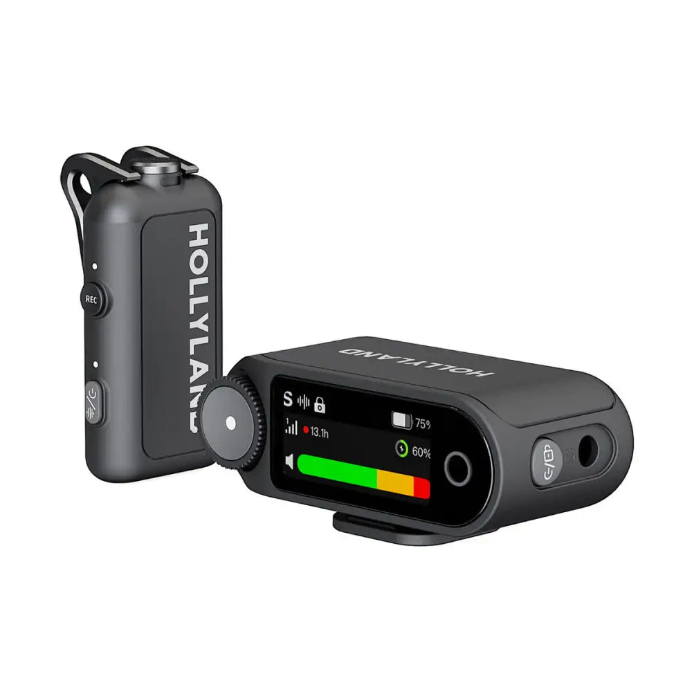 Hollyland LARK MAX 2 Solo Wireless Microphone System for Cameras (Space Gray 2.4 GHz) Broadcast & Film Systems