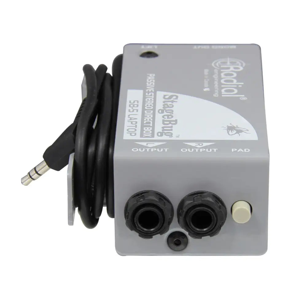Radial StageBug SB-5 Passive Stereo Direct Box For Laptops & Mobile Devices
