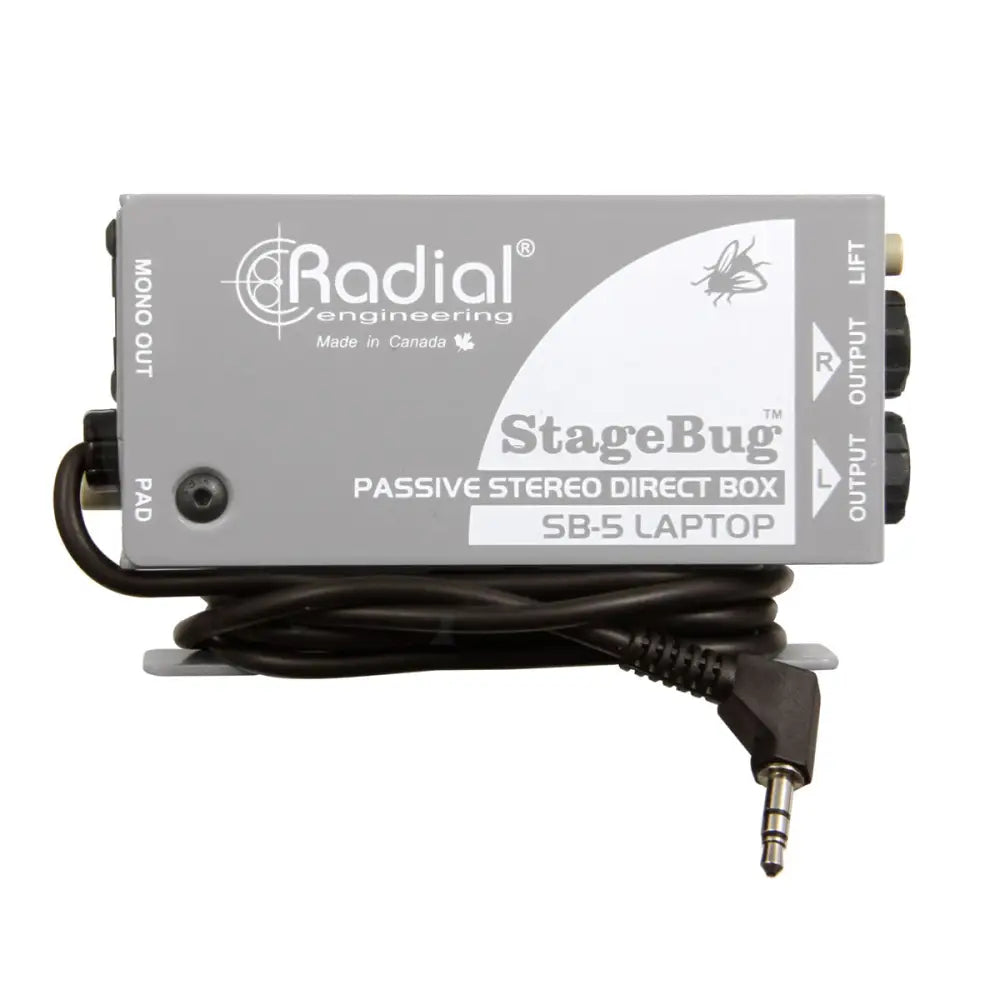 Radial StageBug SB-5 Passive Stereo Direct Box For Laptops & Mobile Devices