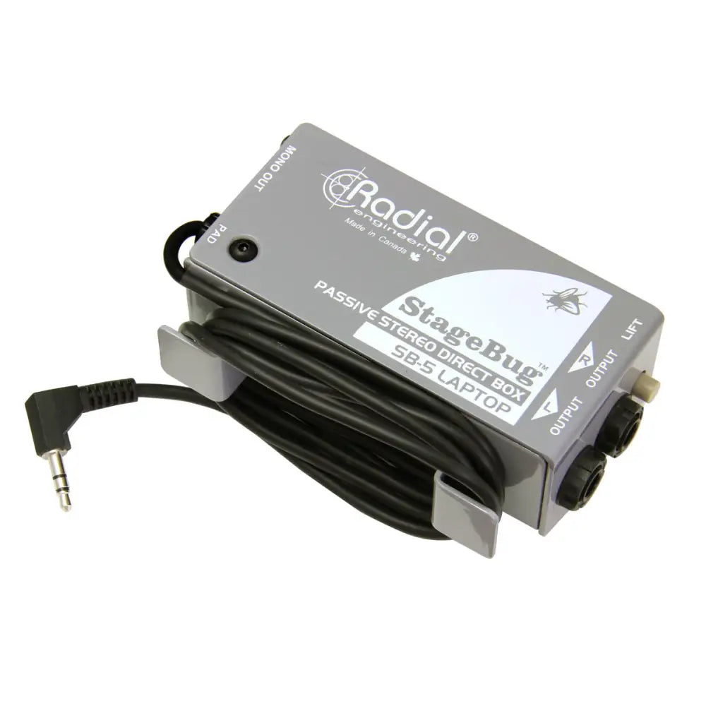 Radial StageBug SB-5 Passive Stereo Direct Box For Laptops & Mobile Devices