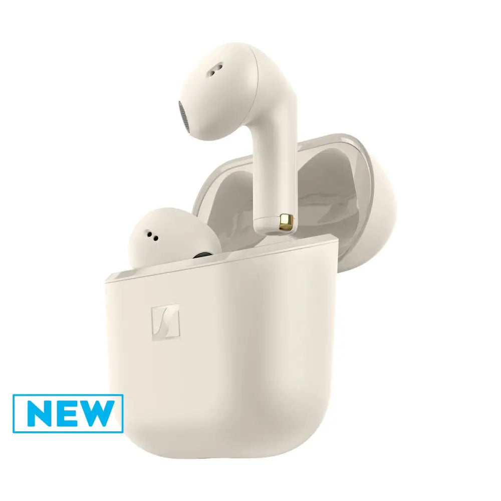 Sennheiser Accentum Open True Wireless Open-Ear Earbuds (Cream) Wireless Earbuds
