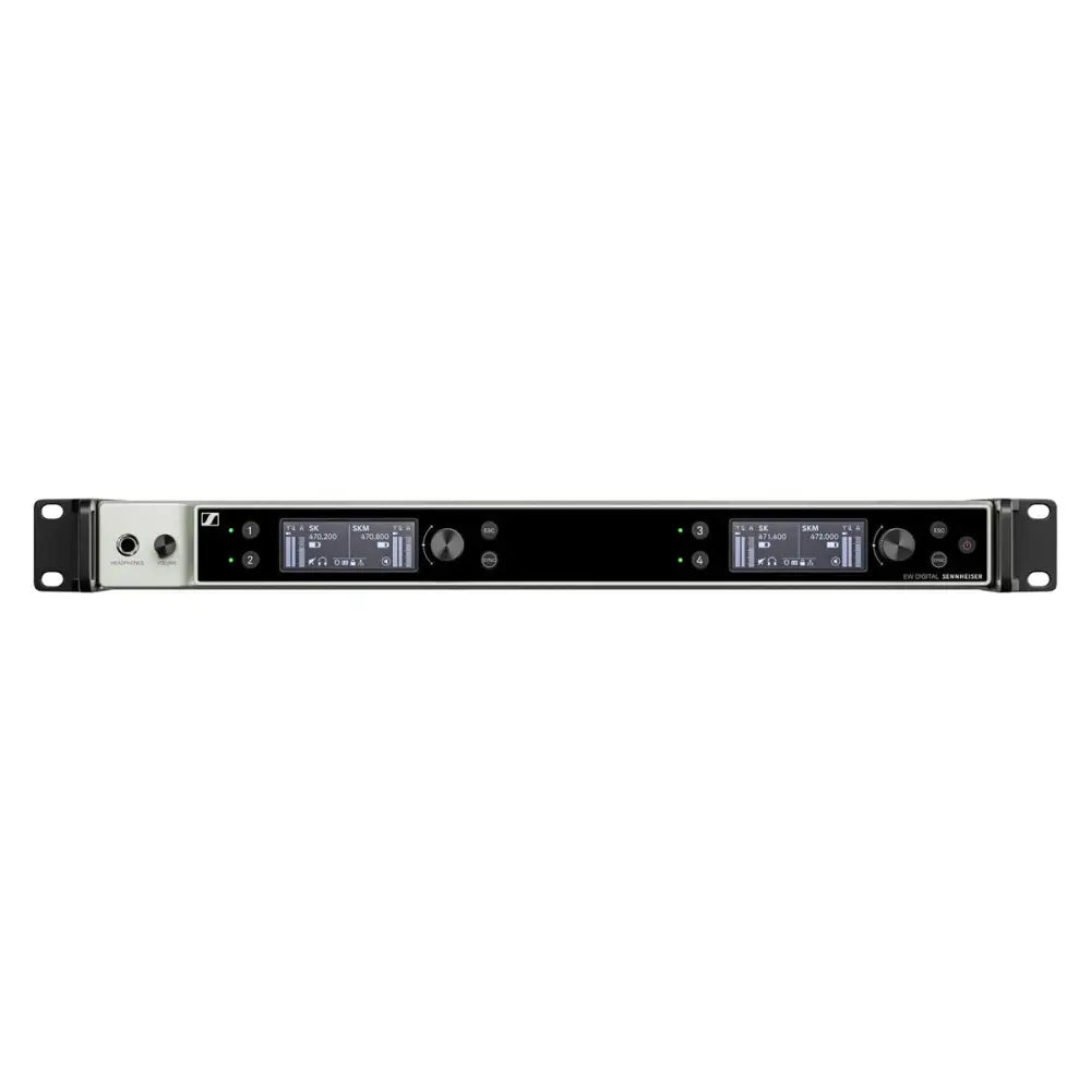 Sennheiser EW-DX EM 4 DANTE Four-Channel Digital Rackmount Receiver with Dante (S1-10) Wireless Receivers