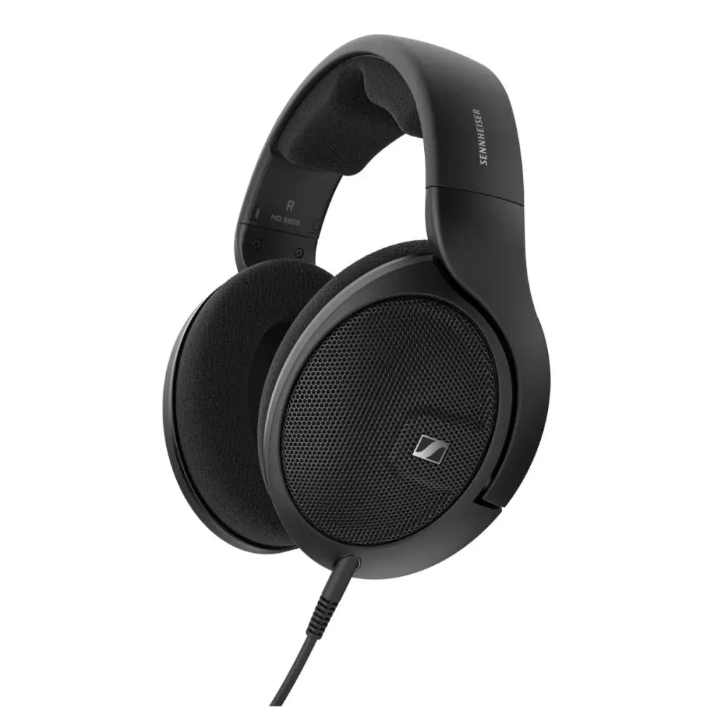 Sennheiser HD 560S High-End Open-back Headphones with black color and wired connection.