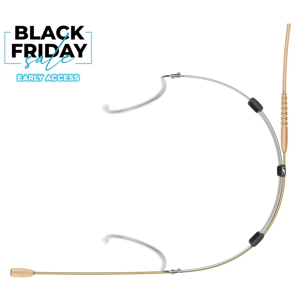 Sennheiser HSP Essential Omnidirectional Neckworn Microphone with 3.5mm Connector (Beige) Headset Systems