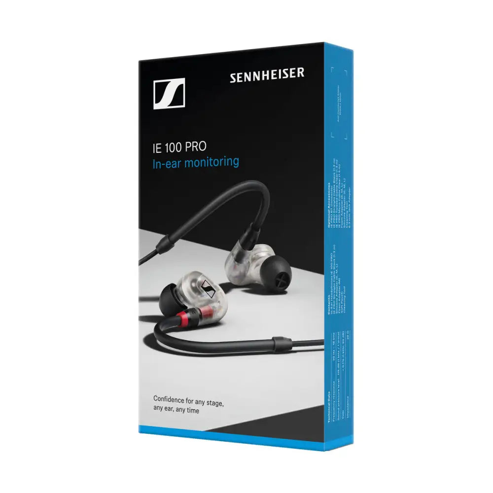 Sennheiser IE 100 PRO In-Ear Monitoring Headphones - Clear In-Ear Headphones