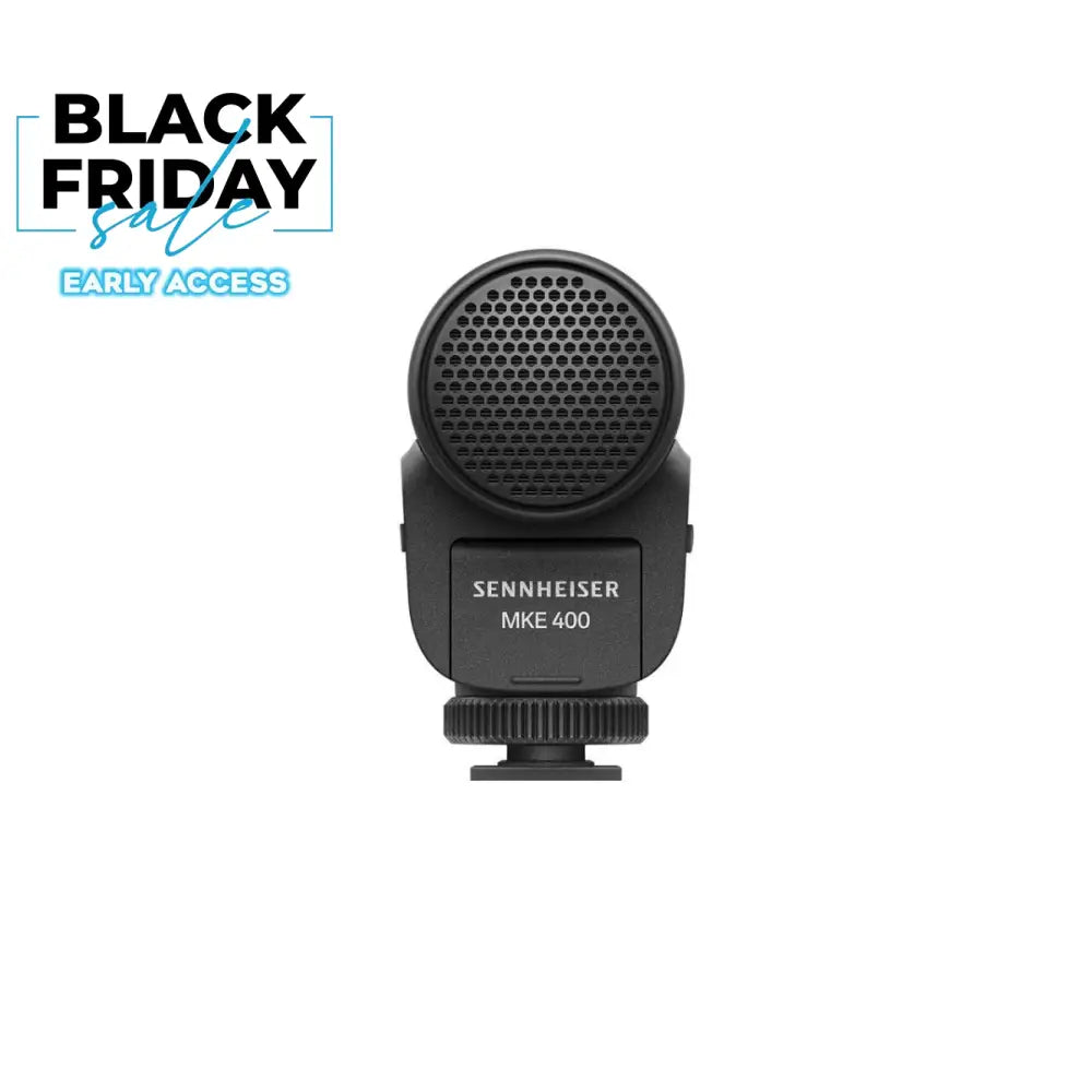 Sennheiser MKE 400 Rifle Microphone for Semi-professional Cameras 3.5mm Stereo Mini Jack Camera Microphones