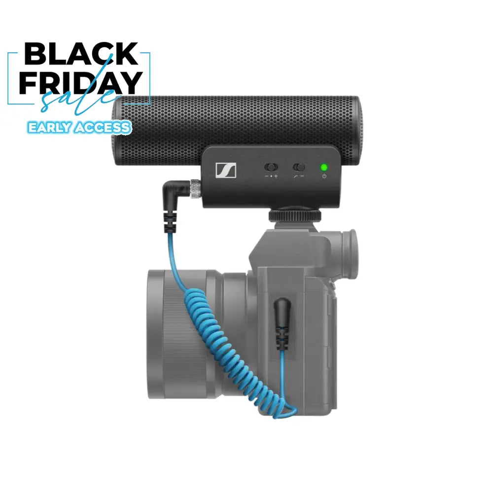 Sennheiser MKE 400 Rifle Microphone for Semi-professional Cameras 3.5mm Stereo Mini Jack Camera Microphones