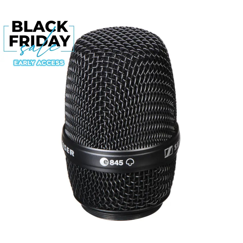 Sennheiser MMD 845-1 BK Dynamic Super Cardioid Microphone Capsule Black Replacement Grills & Capsules