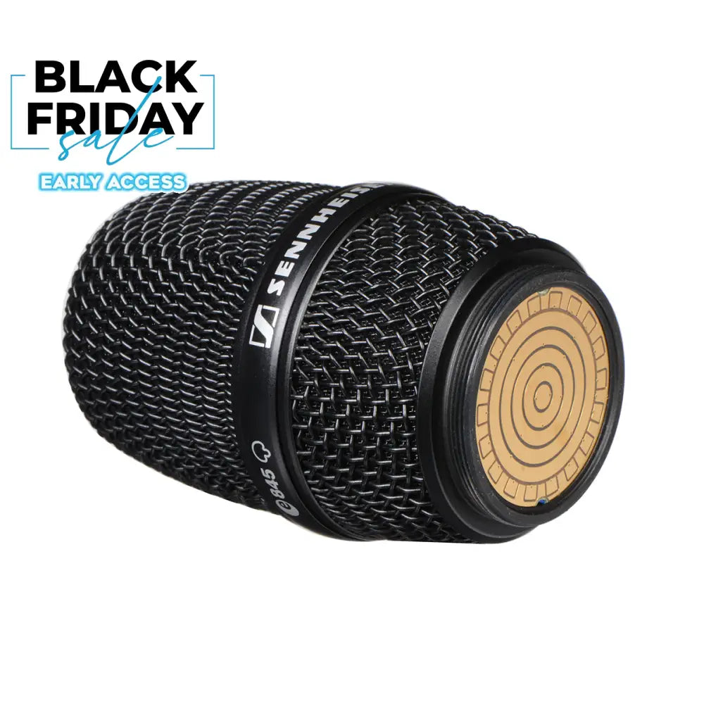 Sennheiser MMD 845-1 BK Dynamic Super Cardioid Microphone Capsule Black Replacement Grills & Capsules